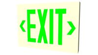Green exit sign