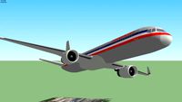 American Airlines Boeing 757 Takeoff from Eagle Vail Airport, Colorado.