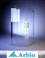 Arblu, MARTE ANGOLO tondo, shower screens