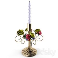 candlestick in retro style