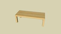 Oak wood table