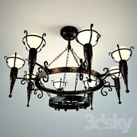 wrought iron chandelier