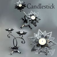 wrought-iron candlestick