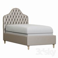 Restoration Hardware Reese Velvet Tufted Camelback Bed