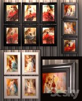 Figurative oil paintings