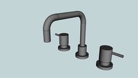 S200S - Lucia Basin Set Squareneck - Bathroom Tapware - Abey