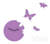 Clock-Butterfly