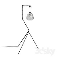 Roman ring floor lamp