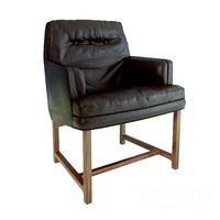 Edward Wormley Leather Armchairs
