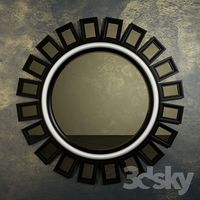 BLACK SUNBURST MIRROR BY COASTER