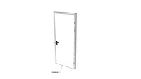 Blunt Door with toilet lock 2300x1000mm Dynamic
