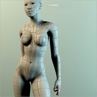 Female Low Poly Base Mesh