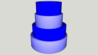 blue modern glass vase