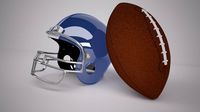 American Football & Helmet
