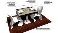 DINING TABLE cm80x100