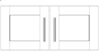 Wall Double Door 15H