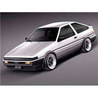 Toyota AE86 Levin 1983 – 1987 3D Model