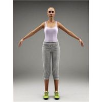 ATHLETE (SPORT)- FBX RIGGED MODEL (SWom0002M3FBX)