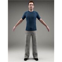 ATHLETE (SPORT)- FBX RIGGED MODEL (SMan0002M3FBX)