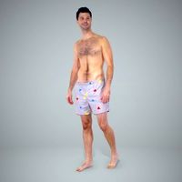 Sport Man | SMan0309-HD2-O01P01-S Ready-Posed 3D Human Model (Man / Still)