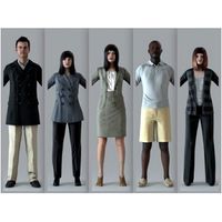 3D PEOPLE- 5 T-POSE MODELS (MeMsTP004M3)