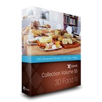Volume 56 (Cinema 4D): 3D Food III - CGAxis 3D Models