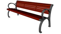 Plainwell Bench with Aluminum Seat