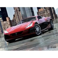 Rimac Concept One and Environment - 3D Model
