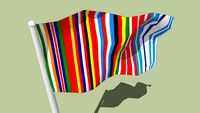 EU-15 2001 barcode logo flag - by Rem Koolhaas/AMO