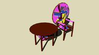 table and chair zanotta
