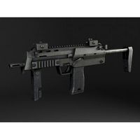 Mp7 submachine gun - 3D Model