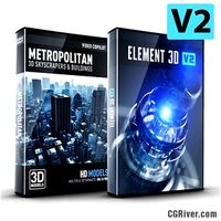 City Bundle | Element 3D + Metropolitan 3D Model Pack