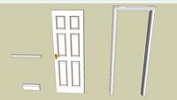Inside Door with full frame and skirting