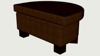 IKEA TIDAFORS Footstool medium brown