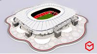 Al Rayyan Stadium - Ahmed bin Ali Stadium Qatar 3D model