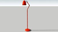 Lampadaire DYNAMO ROUGE TOMATE, floor Lamp, Lampara de pie
