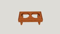 10in High Dog Bowl Stand