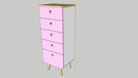 Chiffonnier Zen by Laurette Vieux Rose, chiffonier