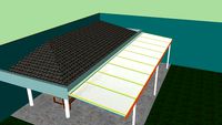 Varanda de Policarbonato Com perfis de Aluminio PC 5550 - Polysolution