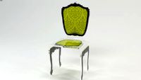 CHAISE BAROQUE VERT ANIS Acrila Furnture