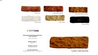 Revestimento Cimentício Gauss Rustic Terracota 21x6,5