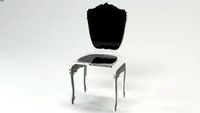 CHAISE BAROQUE NOIRE Acrila Furniture