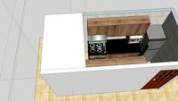 Cocina , cubierta piedra