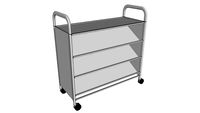 Gratnells Callero tilted shelf trolley