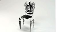 CHAISE LET'S ROCK TÊTE DE MORT Acrila Furniture