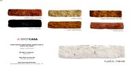 Revestimento Cimentício Gauss Rustic Neve 21x6,5