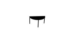 TABLE BASSE PALOMA H45CM NOIR PIEDS NOIRS - LES GAMBETTES