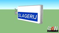 Slagerij lichtbak