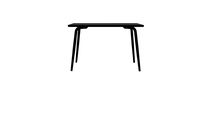 TABLE VÉRA BRUTS GRIS PERLE - GREY VÉRA TABLE-120x70CM -LES GAMBETTES