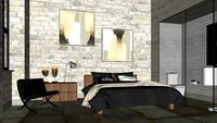 Bedroom bed 房间卧室-www.caotu66.com